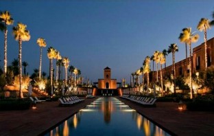 Even the horses have designer digs at this plush Marrakesh resort