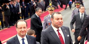 Morocco's King Mohammed VI with French President François Hollande in Casablanca  RFI / Florent Guignard