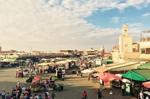 The chaotic heart of Marrakech, Djemaa el Fna offers unparalleled people watching. Photo: Paul Ewart