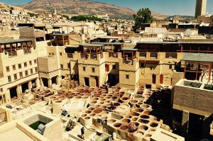 The historic tannery in Fes is the oldest of its kind in the world. Photo: Paul Ewart